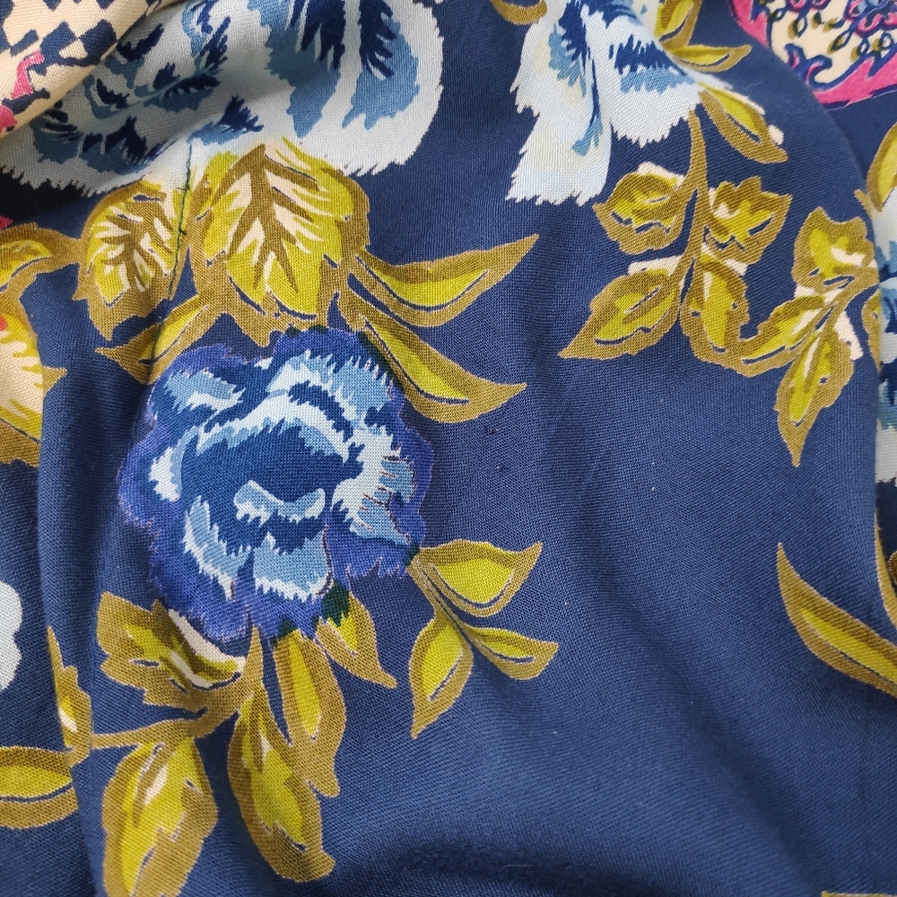 NWT Angie Floral Kimono Navy Size Medium - Picture 6 of 6
